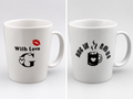 With Love / Hug in a Mug – Personalized Ceramic Mug